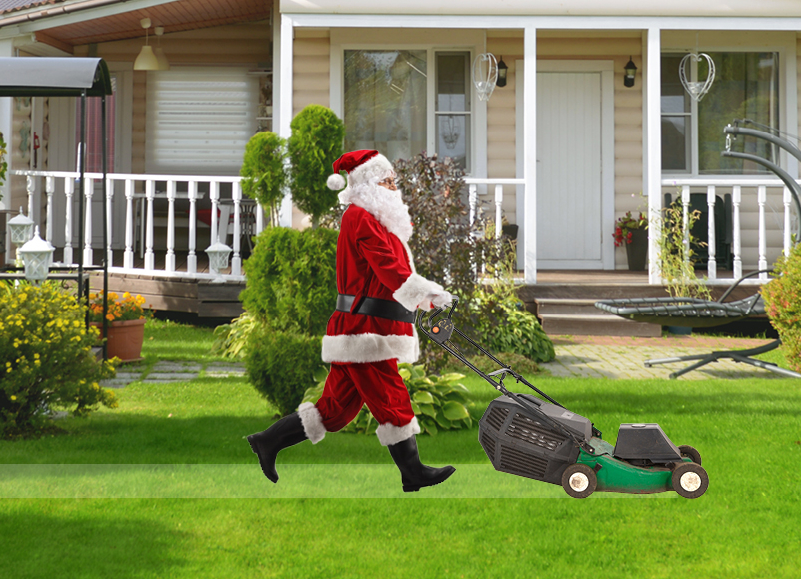 Getting your Christmas lawn ready in a hurry